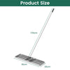 75/91/106 x 25cm Lawn Leveling Rak with Ergonomic Handle-91 x 25 cm-Silver