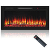 91cm Electric Fireplace with Remote and Multicolour Flame-91 cm