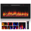 91cm Electric Fireplace with Remote and Multicolour Flame-91 cm