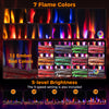 91cm Electric Fireplace with Remote and Multicolour Flame-91 cm