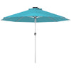 Outsunny 3m Parasol, with Solar-Powered LED Lights - Blue