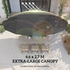 Outsunny 4.6m Double Garden Parasol - Black