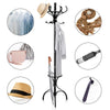 Wooden Coat and Hat Stand-Black
