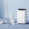 HOMCOM 14000 BTU 5-in-1 Portable Air Conditioner with Cool, Heat, Dehumidifier, Fan, Sleep, WiFi Voice Control, White
