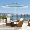 9 FT Patio Umbrella with Fringe Tassel Umbrella with Tilt and Crank-Navy