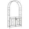 Outsunny Decorative Garden Arch, with Gate - Black