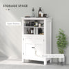 HOMCOM Multi-Storage Modern Bathroom Cabinet - White