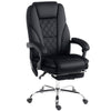 Vinsetto Massage Office Chair, Heated Reclining Computer Chair with Adjustable Height and Footrest, Black