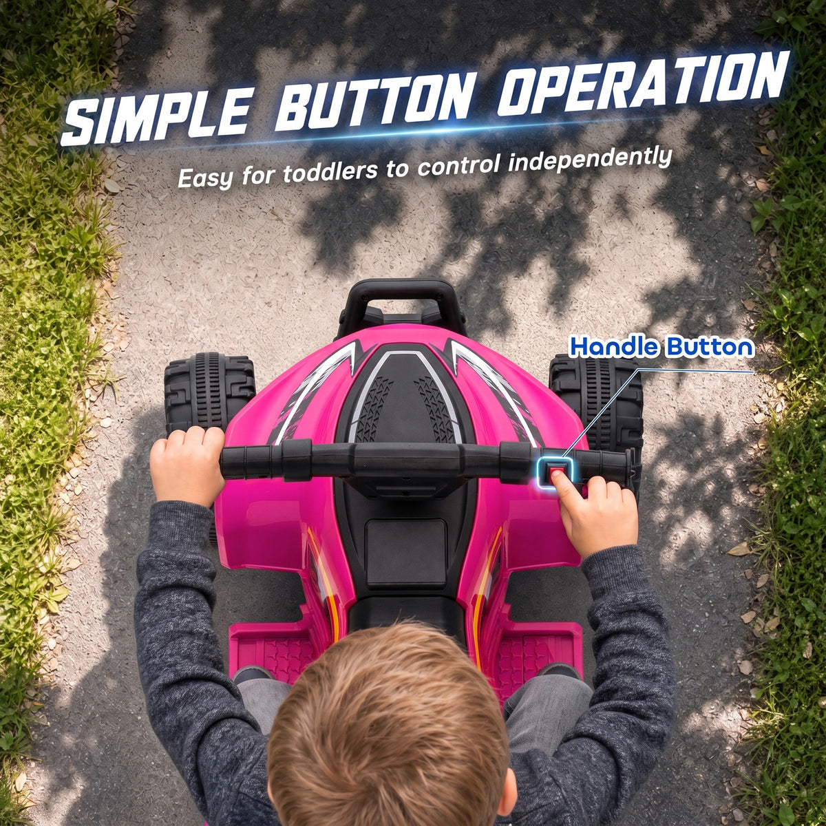 AIYAPLAY 6V Battery Powered Kids ATV