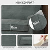 HOMCOM Two-Seater Velvet-Feel Sofa - Grey