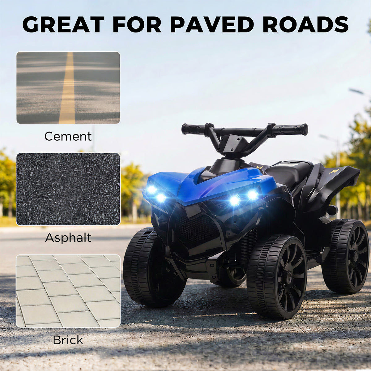 AIYAPLAY 6V Kids ATV in Blue