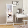 HOMCOM Full Length Mirror, Freestanding Adjustable Angle Dressing Mirror for Bedroom, Living Room, 148 x 47 cm, White
