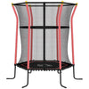 HOMCOM Kids Trampoline Mini Bouncer with Enclosure Safety Net For Ages 3-10 Years - Red