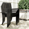Outsunny 7 Pieces Garden Table and Chairs 6 Seater Outdoor Table and Chairs with Umbrella Hole, for Poolside, Garden, Black