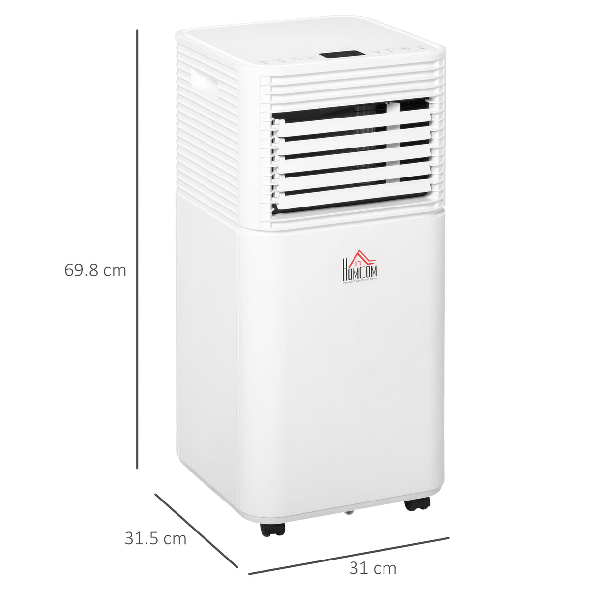 HOMCOM 9000 BTU Portable Air Conditioner in White