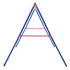 A-Frame Swing Stand for 2 Swings with Ground Stakes and Carabiners Heavy Duty-Blue