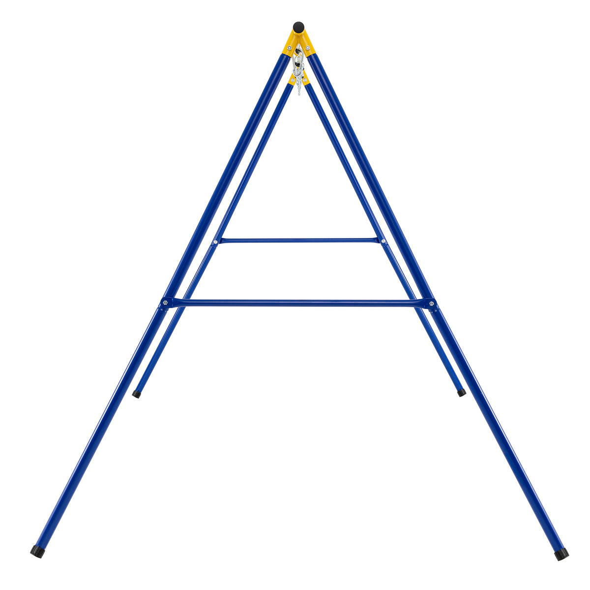 A-Frame Swing Stand for 2 Swings with Ground Stakes and Carabiners Heavy Duty-Yellow