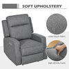 HOMCOM 150  Electric Reclining Chair, with USB port and Footrest - Charcoal Grey