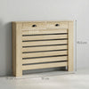 HOMCOM 95.5H x 111Wcm Radiator Cover, with Drawer - Oak