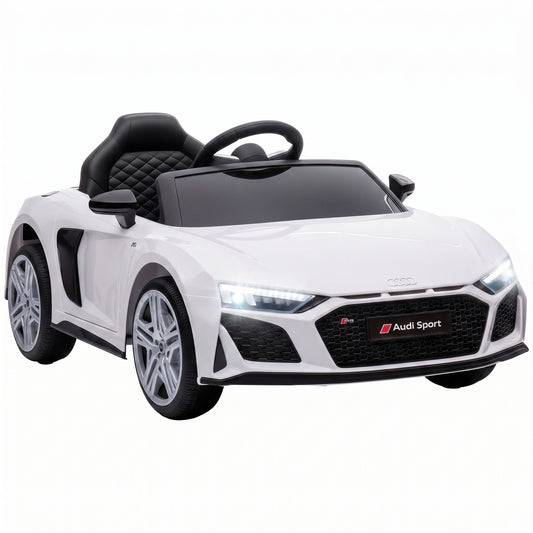 AIYAPLAY Licensed Audi R8 Spyder 12V Electric Car in White