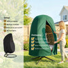 Outsunny 190 x Î¦128cm Hanging Egg Chair Furniture Cover - Green