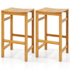76cm Height Bar Chair with Saddle Shaped Seat and Sturdy Footrest