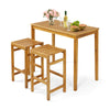 76cm Height Bar Chair with Saddle Shaped Seat and Sturdy Footrest