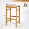 76cm Height Bar Chair with Saddle Shaped Seat and Sturdy Footrest