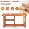 Acacia Wood Shoe Rack Bench 3-Tier Shoe Organizer Storage Shelf-L