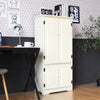 Antique Wooden Storage Cabinet Cupboard Shelf-White