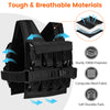Adjustable Weighted Vest for Men and Women 20 Kg Weight Vest-Black
