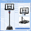 2.45-3.05M Portable Basketball Hoop Stand Adjustable for Adults and Teenagers
