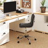 Adjustable Office Chair with Swivel Seat and Universal Wheels-Black