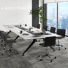 Adjustable Office Chair with Swivel Seat and Universal Wheels-Black
