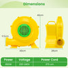 Air Blower 850W Air Pump Fan with Convenient Handle and Ground Stakes