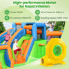 Air Blower 850W Air Pump Fan with Convenient Handle and Ground Stakes