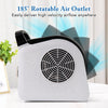 Air Mover Carpet Dryer with 3 Speeds 185° Pivoting Head and 1 AC Outlet