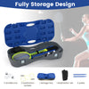 All-In-One Portable Badminton Net Set with Storage Base-Blue