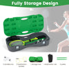 All-In-One Portable Badminton Net Set with Storage Base-Green