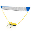 All-In-One Portable Badminton Net Set with Storage Base-Yellow