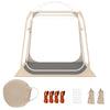 All Weather Pod Sports Tent for 2-4 People 215 x 215  cm Easy Setup Clear Bubble Tent