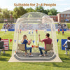 All Weather Pod Sports Tent for 2-4 People 215 x 215  cm Easy Setup Clear Bubble Tent