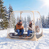 All Weather Pod Sports Tent for 2-4 People 215 x 215  cm Easy Setup Clear Bubble Tent