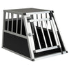 Aluminum Dog Transport Box with Lockable Door Divider for Small Puppy