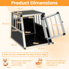 Aluminum Dog Transport Box with Lockable Door Divider for Small Puppy
