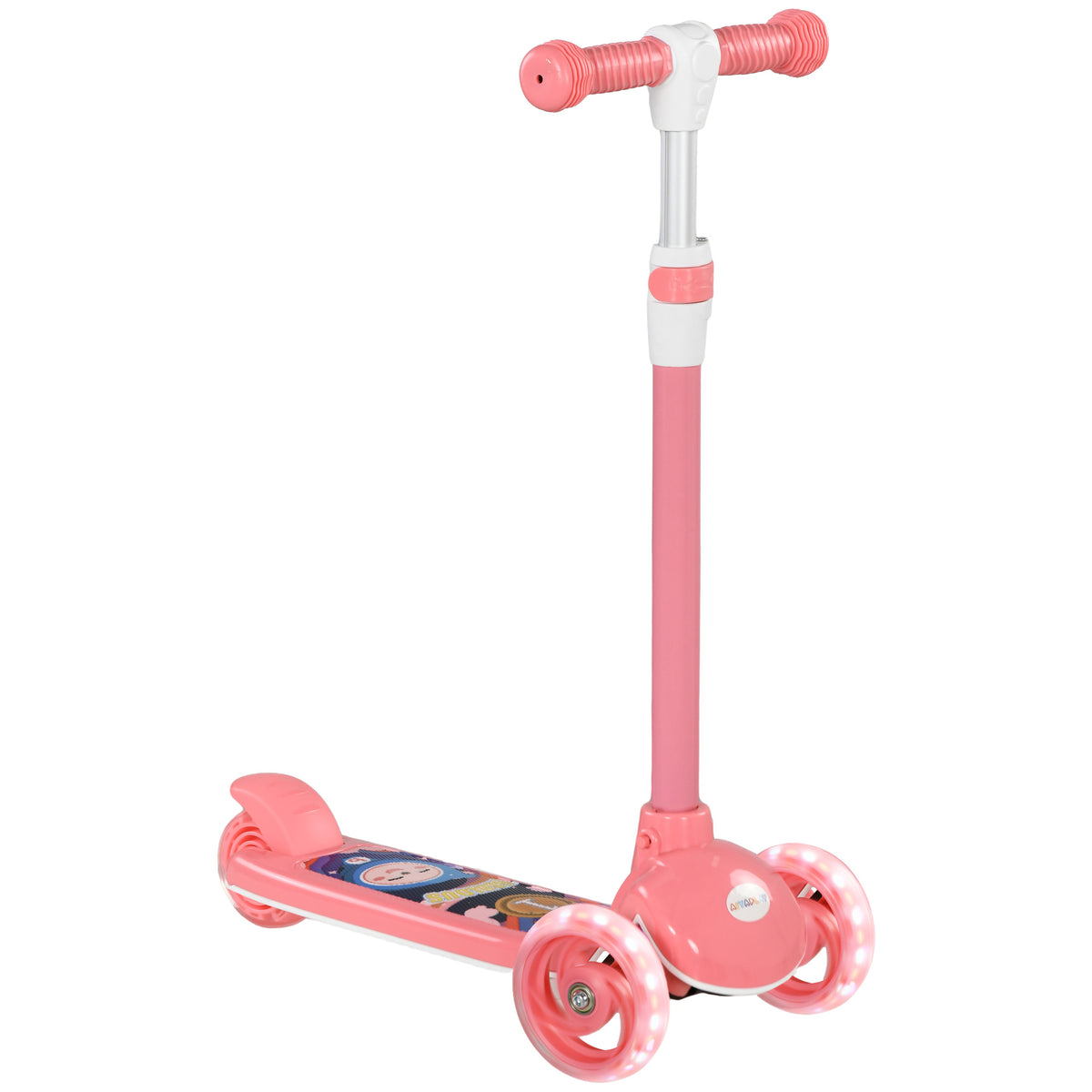 AIYAPLAY Kids 3 Wheel Scooter in Pink