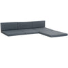 Outsunny Outdoor Cushion Pad Set for Rattan Furniture, 7 Piece Garden Furniture Cushions ONLY, Grey