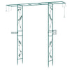 213cm Garden Arbor Feeding Station with Water Bowl and Mesh Tray-Green