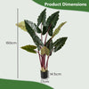 Artificial Rainbow Taro Tree 160cm Tall Fake Pre-potted Plant Set of 2