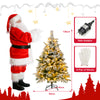 Pre-Lit Snow Flocked Christmas Tree with Warm-White LED Lights-4.5 ft